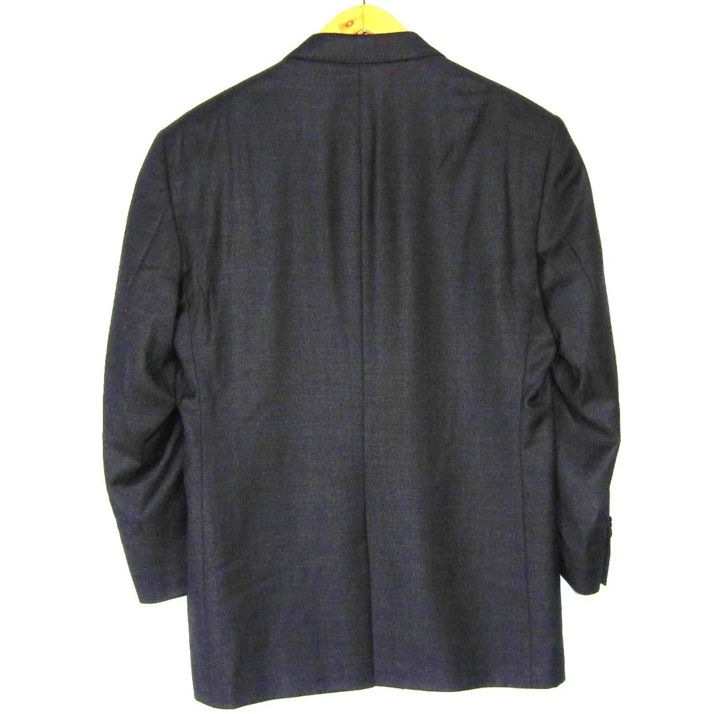 Jos. A. Bank 100% Wool 2 Piece Suit Gray 42R Jacket & 34 X 28 Pleated Pants